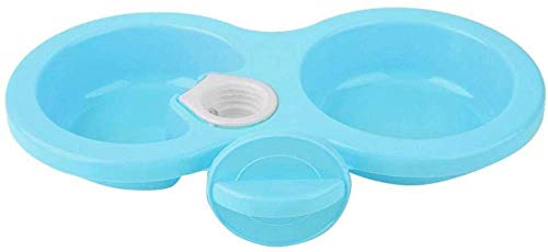 CLQ Dual Hanging Pet Bowl Tiernahrung Wasserzufuhr Futterschale Hund Katze Kaninchen Kaninchenfutter Becken Schale Mit Flaschenverschluss Verschluss Design Für Kisten Käfige von CLQ