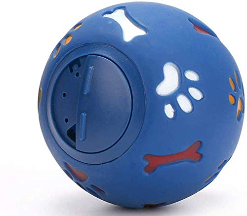 CLQ Gummi Hundefütterungsball Haustierfütterungsball Hundetraining Spielen Mit Spielzeugknochen, Geeignet Für Kleine Und Mittlere Hunde von CLQ