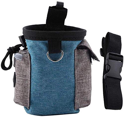 CLQ Hundefuttertaschen Tragbare Hunde-Snack-Tasche Abnehmbare Hundetraining-Leckerbissen-Tasche Hunde-Leckerbissen-Tasche Haustiere Outdoor-Snack-Aufbewahrungstasche mit verstellbarem Bund von CLQ