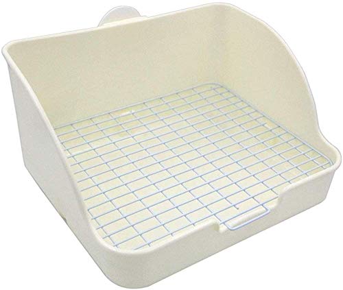 CLQ Pet Small Rat Toilette, Square Potty Trainer Ecke Wurf Bettwäsche Box Pet Pan Für Kleintier/Kaninchen/Meerschweinchen/Frettchen von CLQ