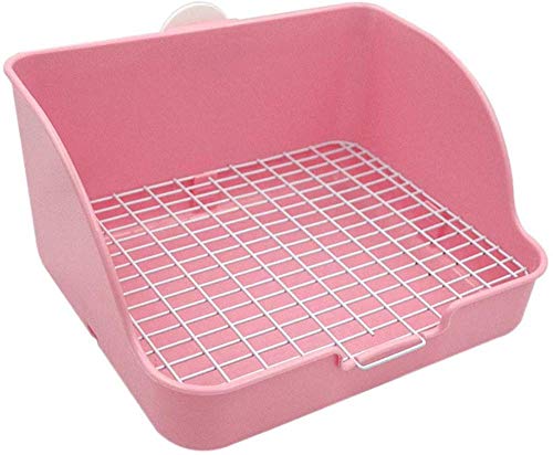 CLQ Pet Small Rat Toilette, Square Potty Trainer Ecke Wurf Bettwäsche Box Pet Pan Für Kleintier/Kaninchen/Meerschweinchen/Frettchen von CLQ