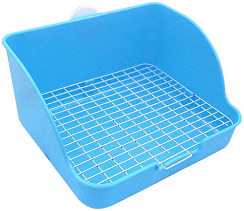 CLQ Pet Small Rat Toilette, Square Potty Trainer Ecke Wurf Bettwäsche Box Pet Pan Für Kleintier/Kaninchen/Meerschweinchen/Frettchen von CLQ