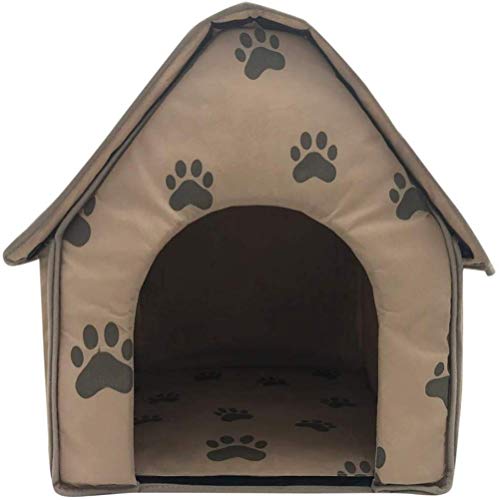 Haustierbett Für Hunde Katzenbett Faltbares Haus Kleiner Fußabdruck Haustierbett Zelt Katzenzwinger Indoor Tragbare Reiseheime Für Deluxe-Betten Waschbare Tipi Haustiere Zwinger Pads Hundetuch Lounge von CLQ