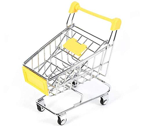 Mini Supermarkt Shopping Handwagen, Cart Trolley Haustier Vogel Papagei Meerschweinchen Hamster Kleintier Intelligenz Lustiges Spielzeug, Utility-Modus Schreibtisch Aufbewahrung Spielzeughalter Schrei von CLQ