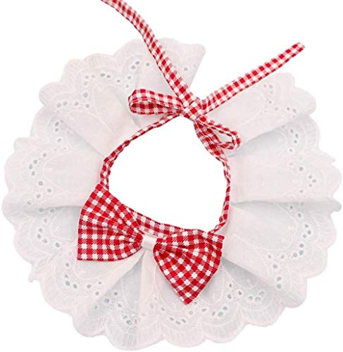 Pet Collar Lätzchen Bowknot Decor Verstellbare Hundehalskleidung Pet Bib Pet Kostümhalsband von CLQ