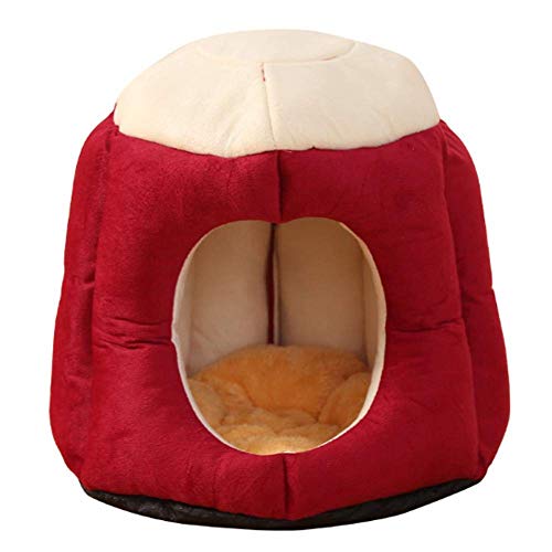 Warm Winter Cat Litter Deep Sleep Semi-Enclosed Cat Tent House for Cats Small Pet von CLQ