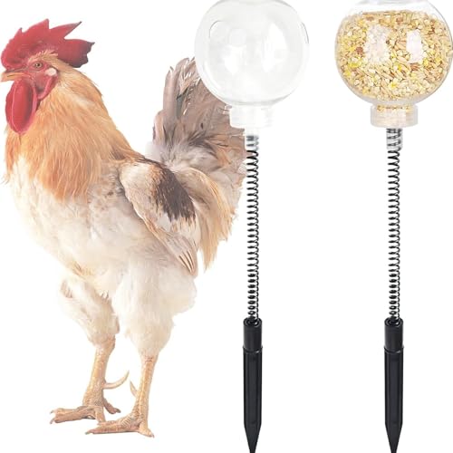 CLSSLVVBN 2 Paket/los Huhn Peck Dispenser Spielzeug Langsam Feeder Für Coop Spaß Coop Interaktive Langsam Feeder Spielzeug ABS Huhn Spielzeug Für hens von CLSSLVVBN