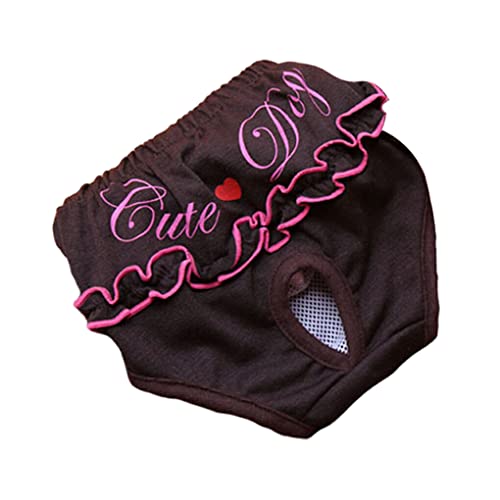 CLSSLVVBN 5 Stück Pet Pants Windel Atmungsaktive Baumwolle Unterwäsche Cute Panties Soft Briefs Training Daily Wear Clothing Supplies, S von CLSSLVVBN