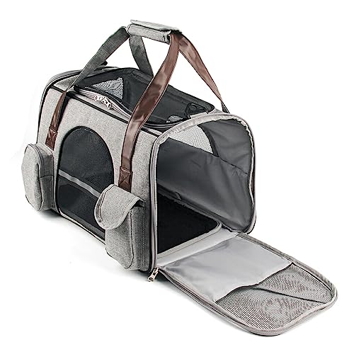 CLSSLVVBN Pet Bag Folding Carrier Mesh Atmungsaktiv Verdicken Handtasche Gepolsterte Tragbare Camping Auto Zug Tiere Tragetasche von CLSSLVVBN