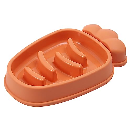 CLSSLVVBN Universal Pets Slow Food Napf Essen Übenäpfe Feeder Interaktiver Futterbehälter Zubehör Haushalt Küche, Orange von CLSSLVVBN