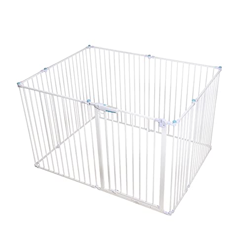 CLoxks Türschutzgitter Pet Playpen Faltbares Pet Playpen, Tierkäfig Indoor Tragbare Zaun □ Inneneinrichtung mit Tor for Hunde Katzen Absperrgitter Treppengitter Kindergitter von CLoxks