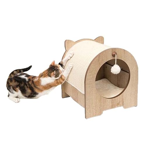 Kratzbrett für Katzen Katzensprungplattform Klettergerüst Katzenklettergerüst Katzenkratzbrett Spielzeug Katzenstreu Katzenhaustier Katzenzubehör Katzen Kratzpappe (Size : Large) von CLoxks