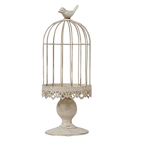 Vogelkäfig Old-Fashioned Birdcage Eisen Ornamente Retro Kreative Birdcage Grüne Anlagen Einrichtungsgegenstände geeignet for Innen- und Außenbereich Haustierzubehör (Color : B) von CLoxks