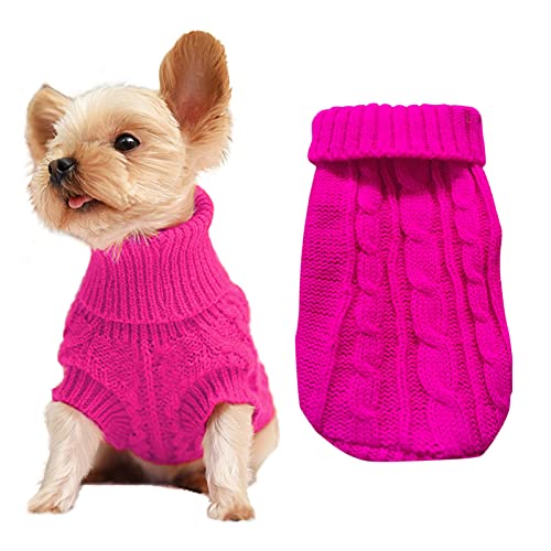 Hundepullover für kleine Hunde, Haustier-Pullover, klassische Strickwaren, Winterkleidung für Mädchen und Jungen, Chihuahua, Mantel, warme Welpen-Kostüm, Kleidung, Bulldogge, Weihnachten von CMREAEC