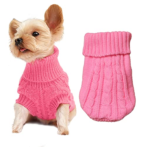 Hundepullover für kleine Hunde, Haustier-Pullover, klassische Strickwaren, Winterkleidung für Mädchen und Jungen, Chihuahua, Mantel, warme Welpen-Kostüm, Kleidung, Bulldogge, Weihnachten von CMREAEC