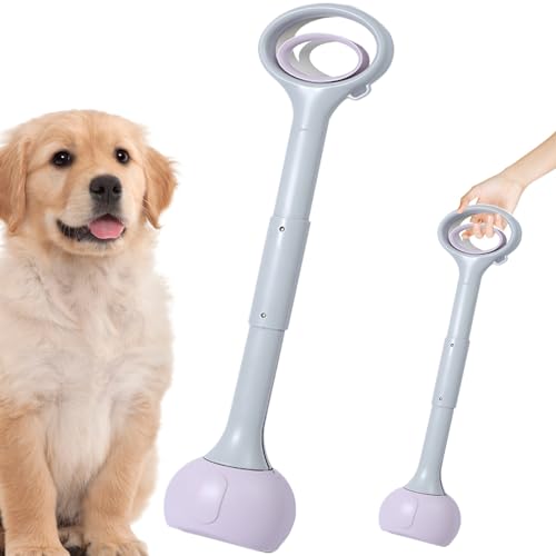 1pc Hunde Pooper Scooper, 27,6 Falten Pooper Scooper mit langem Griff, Kunststoff tragbarer Pooper Scooper große Kapazität für Garten, Gras, Kies von CNAFGBGG