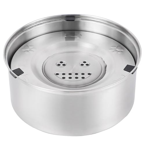 1pc Hundwasserschüssel 3L Edelstahl ohne Verschüttung Wasserschale für Hunde staubdestfische Hundwasserspender langsame Trinkhund -Hundeschale für Hunde Katzen Haustier Besitzer Geschenke von CNAFGBGG