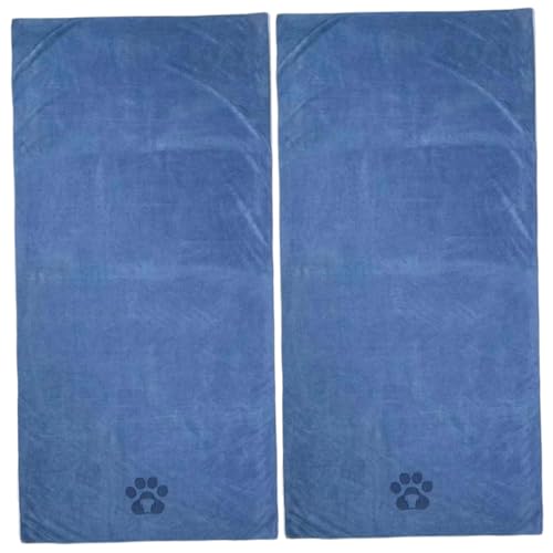 CNAFGBGG 2pcs Hunde Handtuch Hunde Badetuch 28x55 '' Mikrofasel Handtuch weich ＆ Saugfellhundtuchtuch Schnelltrocknen Haustiere Medium Large Hunde Katzen Dusche und Badezubehör von CNAFGBGG