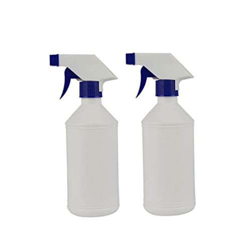 CNAFGBGG 2pcs Leere Sprühflasche Kunststoff Leckdosensprühflaschen Sprühgerät für chemische Reinigungslösung 500 ml Weiß. von CNAFGBGG