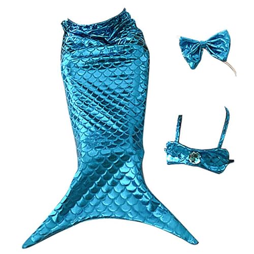 CNAFGBGG 3pcs/Set Cat Mermaid Kostüm für PET 2,5-6 kg, entzückende niedliche Bikini-Katzenkleidung mit Gummiband, Hundeermädchen Kostüm weich von CNAFGBGG