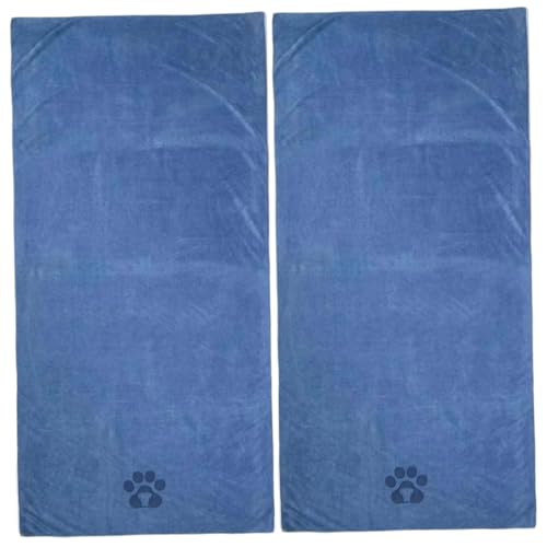 CNAFGBGG Hundetuch 2pcs Hundebadhandtuch 28x55 '' Mikrofasel Handtuch Weich ＆ Absorptes Hundetuch Trocknen Handtuch Schnelle Trocknen Haustuch Medium große Hunde Katzen Dusche und Bad Vorräte. von CNAFGBGG