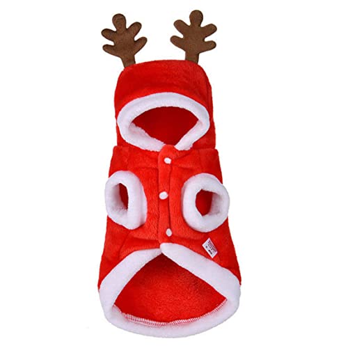 CNAFGBGG Weihnachtstierkleidung Hunde Kostüm Weihnachten Hirsch Kopfbedeckung für Katzenzubehör (XL) von CNAFGBGG