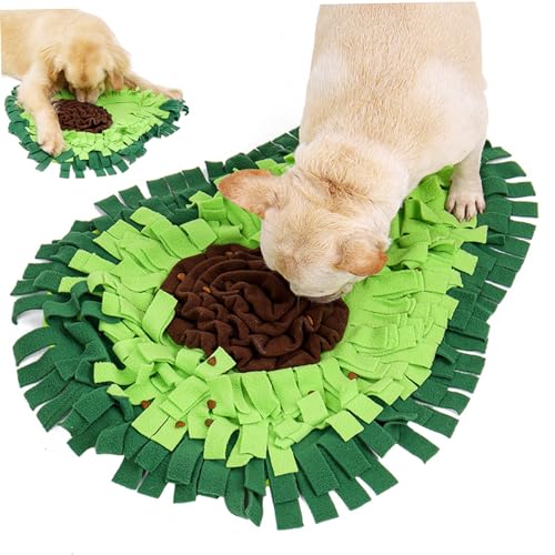 Hund Snuffle Matte, 20,9 x 27.2 Interaktive Kaninchenfuttermatte, Nicht-Slip-Hundebehandungsmatte, Fruchtformhundanreicherungsspielzeug für Futterfertigkeit, Stressfreisetzung. von CNAFGBGG