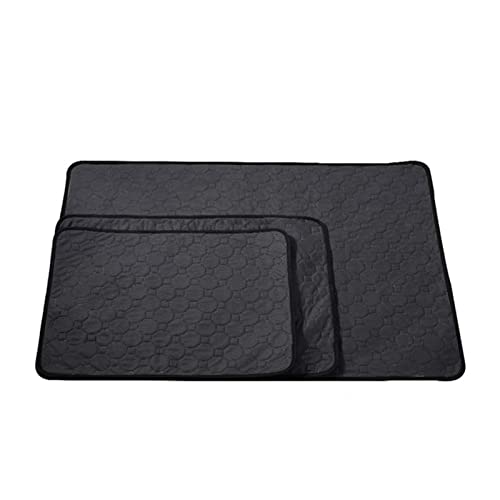 Kühlmatte für Haustiere Sommerhundkühlung Haustiere Matte Schlafpolster Wasser Absorption oberen wasserdichtem Boden for kleine mittelgroße große Hunde Katzen kühl halten (Color : Black, Size : S) von CNRTSO