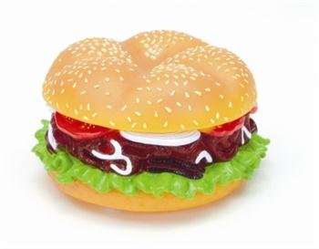 Coastal Pet Jumbo Hamburger Vinyl Dog Toy Durable Firmness Non-Toxic Chewable von COA