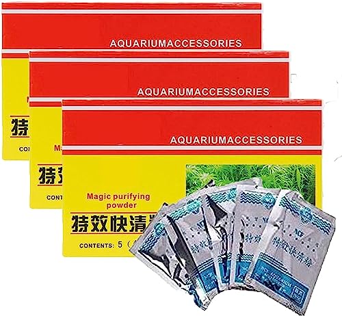 Aquarium Purifying Powder Cleaning Powder for Aquarium, Aquarium Cleaning Tool Maintain Crystal Clear Water, Fast Cleaning Fish Tank (B) von COALHO