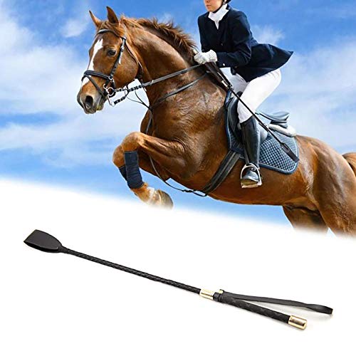 COCOCO 54cm Leder Pferdepeitsche Leder Pferdesport Pferderennen Reiten Rollenspiele Reiten Leistungsausrüstung Pferdetraining Peitsche von COCOCO