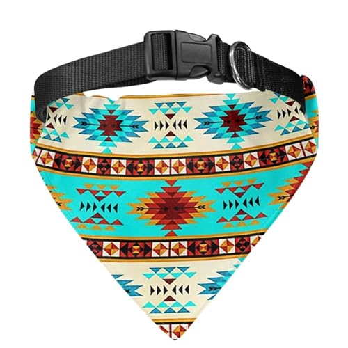 COEQINE Hunde-Bandana-Halsband, Western-Tribal, Grün, Hundehalstuch, Halstuch, Halstuch, Halstuch, Halstuch, Zubehör, Größe L von COEQINE