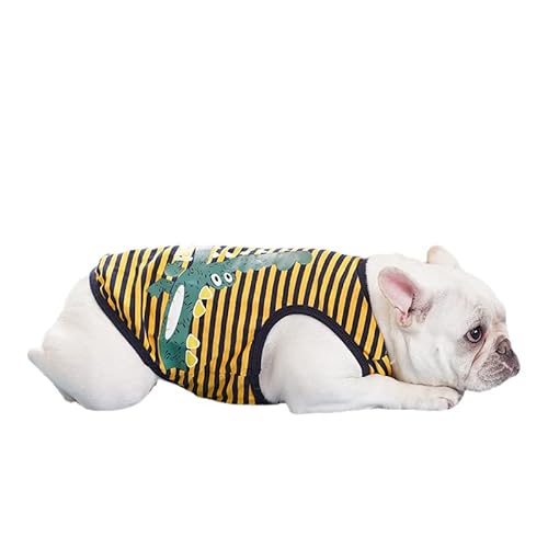 COGOALL Dog Suit Puppy Wedding Clothes Coat Doggie Costume Pet Dog Suit Jacket Teddy Small Dog Cat Spring Summer Dog Clothes Thin Suit Shirt Jacket (M,Yellow) von COGOALL