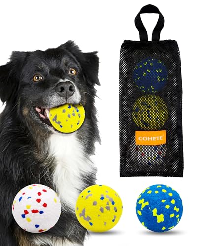 Hundebälle, Tennisbälle, Hundespielzeug für aggressive Kauer, Hundespielzeug, um sie zu beschäftigen, unzerstörbares Hundespielzeug, Hundespielzeug für große Hunde, Kauspielzeug für Welpen, von COHETE