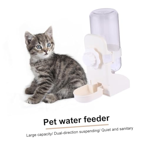 1stk Wasserspender Wasserflasche Für Hamster Kleine Tier Wasserflasche Spender Für Trinkwasserautomaten Katze Hasenwasser Wassernapf Für Hamster Automatischer Wassernapf Weiß COLLBATH von COLLBATH