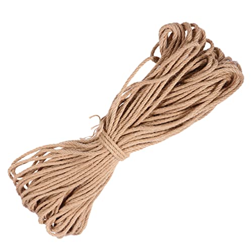 COLLBATH 1 STK Hanfseil treppenhandlauf katzenkratzbaum katzenspielzeug für Katzen Katzenkletterseil Katzen Spielzeug Katzengreifsäulenseil DIY Seil Ersatz-Kratzbaum Katzenseil Jute Beige von COLLBATH