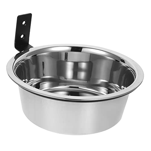 COLLBATH 1 Satz An der Wand befestigter erhöhter Hundenapf Bulldogge erhöhte Katzenfutternäpfe großer Hundenapf pet Water Bowl Dog Food Bowl hängender Hundenapf Hundefutter Rostfreier Stahl von COLLBATH