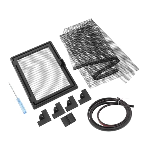 COLLBATH 1 Satz Antisprungnetz Für Aquarien Deckel Für Aquarien DIY Magnetische Aquariumabdeckung Austausch Der Anti-Sprung-Abdeckung des Aquariums Anti-Sprung-netzabdeckungen Plastik Black von COLLBATH