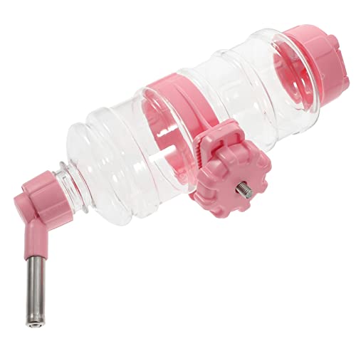 COLLBATH 1 Satz Automatische Wasserzufuhr Wasserflasche Für Haustierkäfige Hängender Design-Haustier-futterspender Tierwasserflasche Kleine Trinkflasche Für Haustiere Hamster Plastik Rosa von COLLBATH