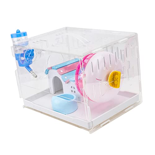 COLLBATH 1 Satz Hamsterhauskäfig transparenter Hamsterkäfig Kleiner Zuchtkäfig für Haustiere Hamster käfig Hamster cage Spielzeuge Haustier-Hamster-Villa-Käfig Käfig für Hamster Plastik von COLLBATH