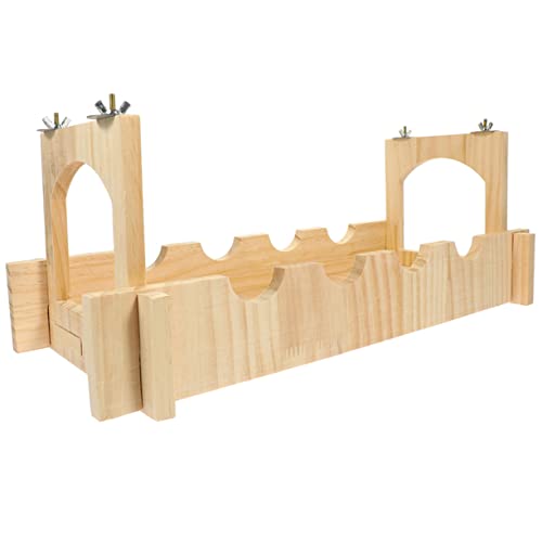 COLLBATH 1 Satz Haustier-Hängebrücke meerschweinchen brücke Kleintier Kletterbrücke Mäuse lebendes Fitness-System Guinea-Spielzeug Spielzeuge Hamster Igel Haustierbrücke Igel Spielzeug Holz von COLLBATH