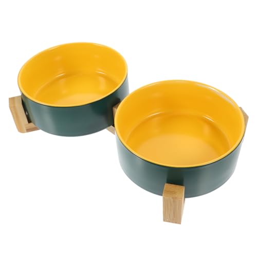 COLLBATH 1 Satz Kätzchen Versorgung pet Feeder pet Supplies für Katzen zubehör holzablage cat Bowls Tierfutter großer Wassernapf für Hunde Schüssel Wurf Haustiernapf Boden hundenapf Keramik von COLLBATH