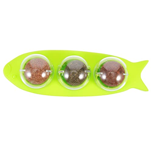 COLLBATH 1 Satz Katzenminze Katzenminze für den Haushalt lustiger Katzennipball interaktives katzenspielzeug Interactive cat Toy austauschbarer Catnip-Ball Katzenbedarf Green von COLLBATH