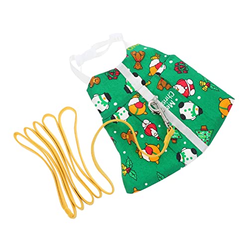 COLLBATH 1 Satz Leine Kaninchen-Geschirr-kostüm Verkleiden Sich Meerschweinchenkostüm Häschen Kleid Kleidung Brustgurt Für Katzen Haustier Geschirr Haustier-Kaninchen-Kleid Baumwolle Green von COLLBATH