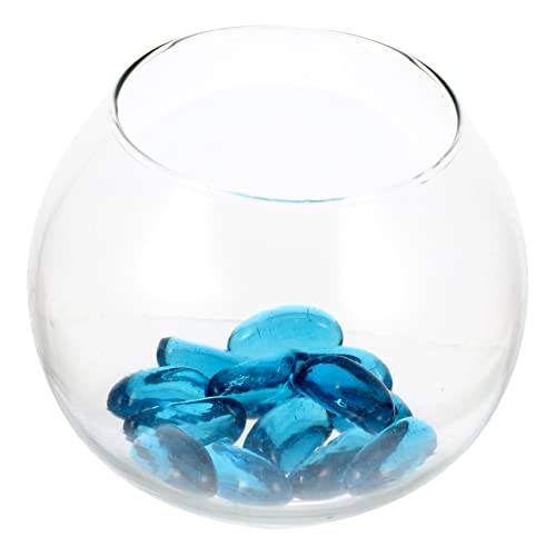 COLLBATH 1 Satz Rundes Aquarium aus Glas Aquarium Fischbecken große Aquarium-Ornamente Bausatz Schüsseln bürodeko hochzeitsdeko einmachgläser Fischglas Schreibtisch-Aquarium Stein von COLLBATH