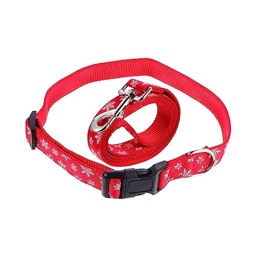 COLLBATH 1 Satz Schneeflocke Leine sicheres Seil für Haustiere Haustierhalsband mit Leine Dog Christmas Costume hundeweihnachtskostüme laufgürtel Haustierhalsband mit Seil Haustierzubehör von COLLBATH