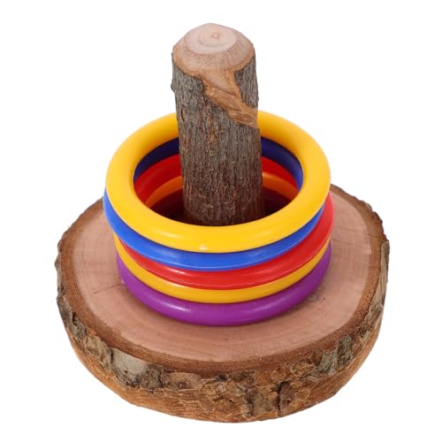 COLLBATH 1 Satz Vogelspielzeug für Sittiche Vogelfußspielzeug Papageien-Puzzlespielzeug Papagei Vogelkäfig Spielzeug Nymphensittich Spielzeug Futterspielzeug für Vögel Vogel kauen hölzern von COLLBATH