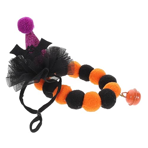 COLLBATH 1 Satz katzenhalsband Katzen Haustier-Zauberer-Kostüm Halloween-Kostüm für Haustiere Welpenhalsbänder Welpenhalsband für Haustierkappen Hutkragen für Haustiere von COLLBATH