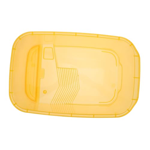 COLLBATH 1 Set-Box Schildkrötenbecken Schildkrötenhaus Kleine Fischbecken Reptichip Plattform Zum Sonnenbaden Für Schildkröten Reptilienbecken Reptilien-überwinterungsgebiet Plastik Yellow von COLLBATH