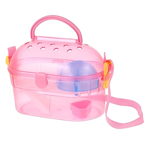 COLLBATH 1 Set Hamsterkäfig Kleiner Reisekoffer Tierkäfig Tragbarer Bad Hamster Tragekäfig Hamster Transportkäfig Kleintierkoffer Haustier Outdoor Koffer Haustierkäfig Transportfahrzeug Abs von COLLBATH